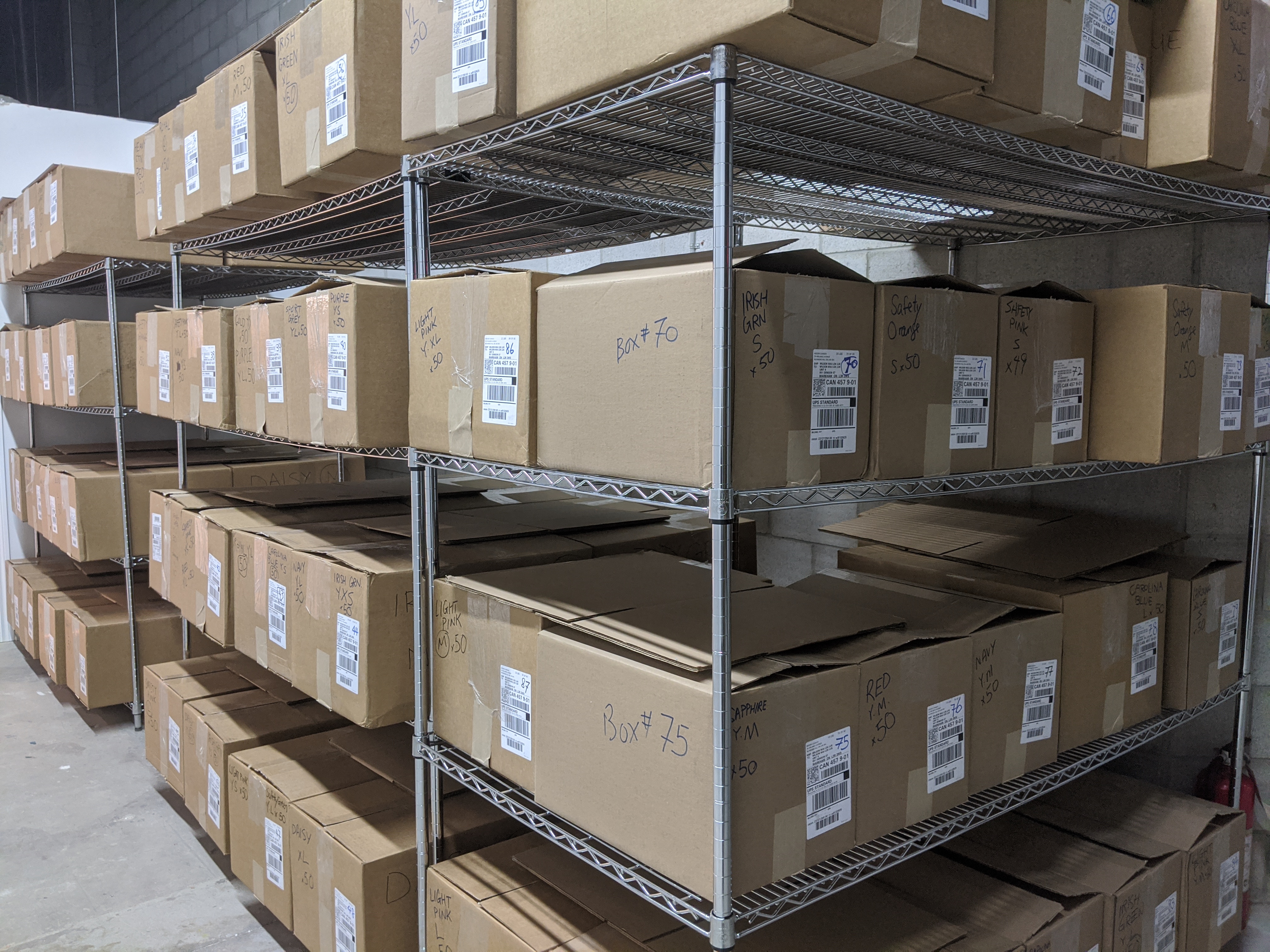 T-Shirt Inventory Warehouse